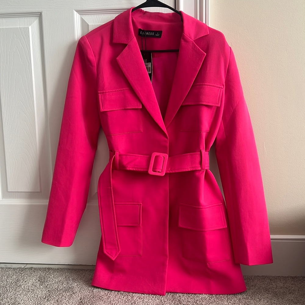 Hot pink blazer/dress